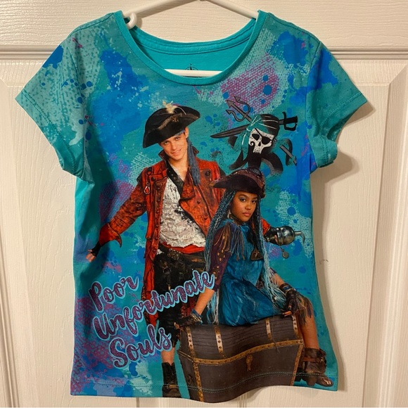 Disney | Shirts &amp; Tops | Disney Descendants Girls Tshirt Size Medium 78 ...